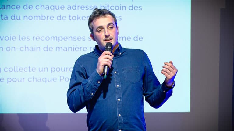 Thibaut Spanier, le CTO de Startmining au #START 23 ÃƒÂ  Paris pour le lancement du token START